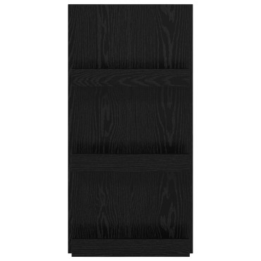 vidaXL Ράφι Περιοδικών Μαύρη Οξυά 51x11x102cm Επεξεργασμένο Ξύλο 1 τεμ.
