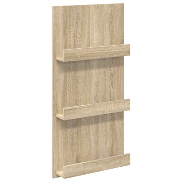 vidaXL Ράφι Περιοδικών Δρύς Sonoma 51x11x102cm Επεξεργασμένο Ξύλο 1 τεμ.