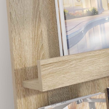 vidaXL Ράφι Περιοδικών Δρύς Sonoma 51x11x102cm Επεξεργασμένο Ξύλο 1 τεμ.