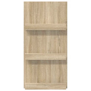 vidaXL Ράφι Περιοδικών Δρύς Sonoma 51x11x102cm Επεξεργασμένο Ξύλο 1 τεμ.