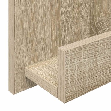 vidaXL Ράφι Περιοδικών Δρύς Sonoma 51x11x102cm Επεξεργασμένο Ξύλο 1 τεμ.