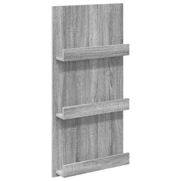 vidaXL Ράφι Περιοδικών με ράφι Γκρίζο Σονομα 51x11x102 εκ 1 τεμ.