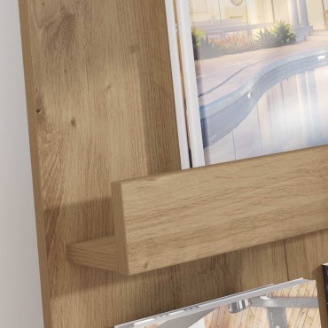 vidaXL Ράφι Περιοδικών Artisan Oak 51x11x102cm Επεξεργασμένο Ξύλο 1 τεμ.