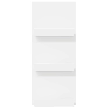 vidaXL Ράφι Περιοδικών Λευκό 43x11x102cm Επεξεργασμένο Ξύλο 1 τεμ.