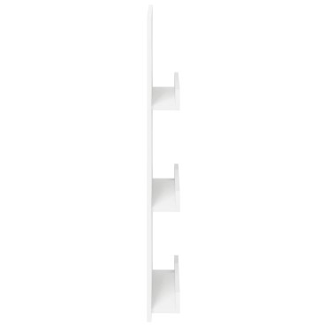 vidaXL Ράφι Περιοδικών Λευκό 43x11x102cm Επεξεργασμένο Ξύλο 1 τεμ.