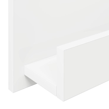 vidaXL Ράφι Περιοδικών Λευκό 43x11x102cm Επεξεργασμένο Ξύλο 1 τεμ.