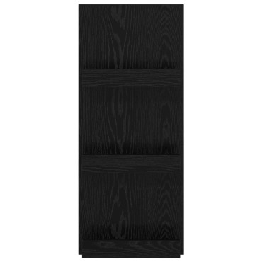 vidaXL Ράφι Περιοδικών Μαύρη Οξυά 43x11x102cm Επεξεργασμένο Ξύλο 1 τεμ.