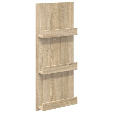 vidaXL Ράφι Περιοδικών Δρύς Sonoma 43x11x102cm Επεξεργασμένο Ξύλο 1 τεμ.