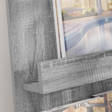 vidaXL Ράφι Περιοδικών με ράφι Γκρίζο Σονομα 43x11x102 εκ 1 τεμ.