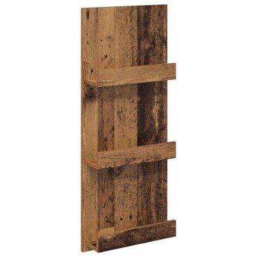 vidaXL Ράφι Περιοδικών Παλιό ξύλο 43x11x102cm Επεξεργασμένο Ξύλο 1 τεμ.