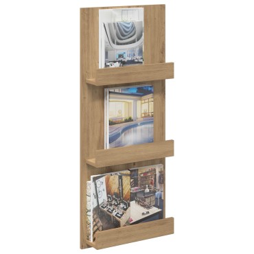 vidaXL Ράφι Περιοδικών Artisan Oak 43x11x102cm Επεξεργασμένο Ξύλο 1 τεμ.