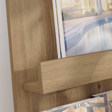 vidaXL Ράφι Περιοδικών Artisan Oak 43x11x102cm Επεξεργασμένο Ξύλο 1 τεμ.