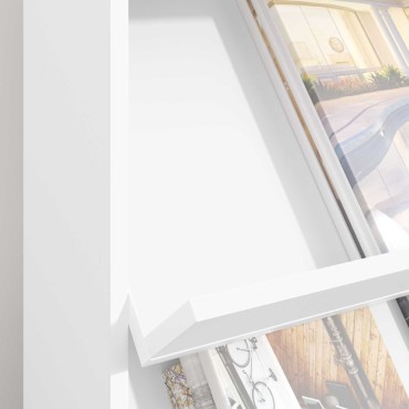 vidaXL Ράφι Περιοδικών Λευκό 70x41x156cm Επεξεργασμένο Ξύλο