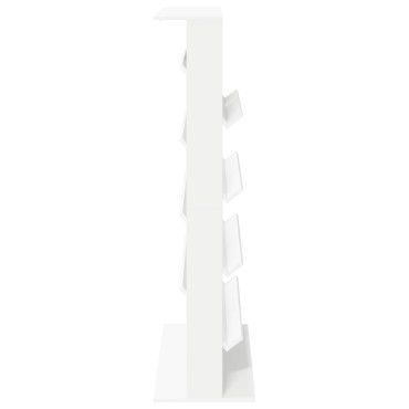 vidaXL Ράφι Περιοδικών Λευκό 70x41x156cm Επεξεργασμένο Ξύλο