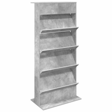 vidaXL Ράφι Περιοδικών Σκυρόδεμα Γκρι 70x41x156cm