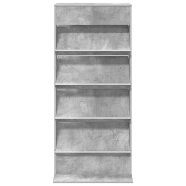 vidaXL Ράφι Περιοδικών Σκυρόδεμα Γκρι 70x41x156cm