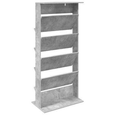 vidaXL Ράφι Περιοδικών Σκυρόδεμα Γκρι 70x41x156cm