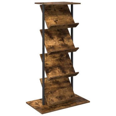 vidaXL Ράφι Περιοδικών Καπνιστό Δρύς 68x40x123.5cm
