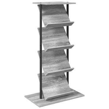 vidaXL Ράφι Περιοδικών Γκρίζο Σονομα 68x40x123.5cm