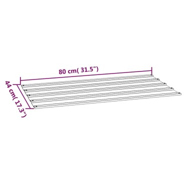 vidaXL Πάνελ Οροφής 12 τεμ. Σκουριασμ. 80x44εκ Ατσάλι Σκληρ. στον Αέρα