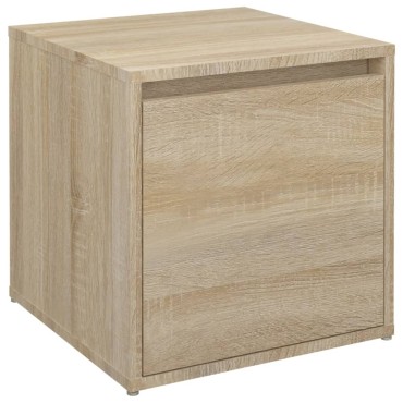 vidaXL Κουτί με Συρτάρι Sonoma Δρυς 40,5x40x40cm Επεξεργασμένο Ξύλο