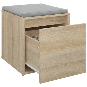 vidaXL Κουτί με Συρτάρι Sonoma Δρυς 40,5x40x40cm Επεξεργασμένο Ξύλο