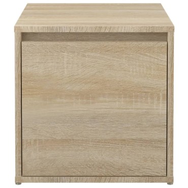 vidaXL Κουτί με Συρτάρι Sonoma Δρυς 40,5x40x40cm Επεξεργασμένο Ξύλο