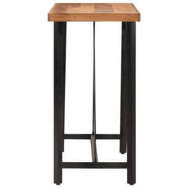 vidaXL Τραπέζι Μπαρ 110x55x107cm από Μασίφ Ξύλο Ακακίας & Σίδηρο 1 τεμ.