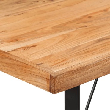 vidaXL Τραπέζι Μπαρ 110x55x107cm από Μασίφ Ξύλο Ακακίας & Σίδηρο 1 τεμ.