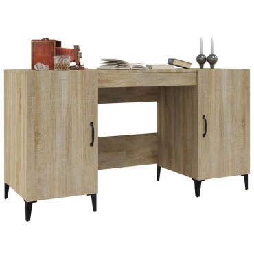 vidaXL Γραφείο Sonoma Δρυς 140x50x75cm από Επεξεργασμένο Ξύλο 1 τεμ.