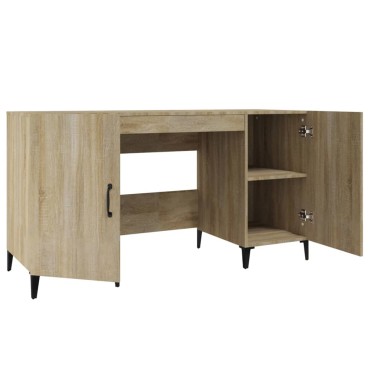 vidaXL Γραφείο Sonoma Δρυς 140x50x75cm από Επεξεργασμένο Ξύλο 1 τεμ.