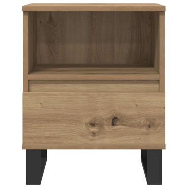 vidaXL Κομοδίνο τεχνίτης Δρυς 40x35x50cm από Επεξεργασμένο Ξύλο 1 τεμ.