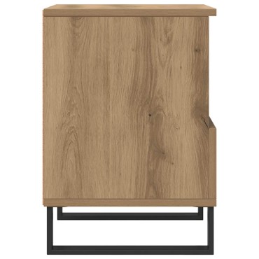 vidaXL Κομοδίνο τεχνίτης Δρυς 40x35x50cm από Επεξεργασμένο Ξύλο 1 τεμ.
