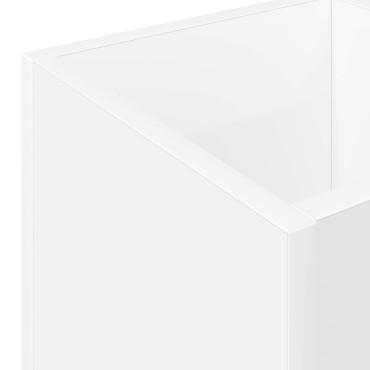 vidaXL Σχέδιο & βάση αποθήκευσης Λευκό 25 x 24,5 x 64 εκ.