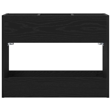 vidaXL Σχέδιο & βάση αποθήκευσης Μαύρη Οξυά 65 x 24 x 50 εκ