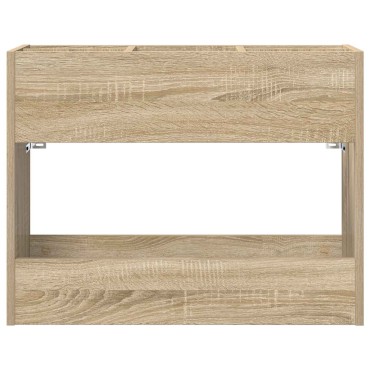 vidaXL Σχέδιο & βάση αποθήκευσης Δρύς Sonoma 65 x 24 x 50 εκ