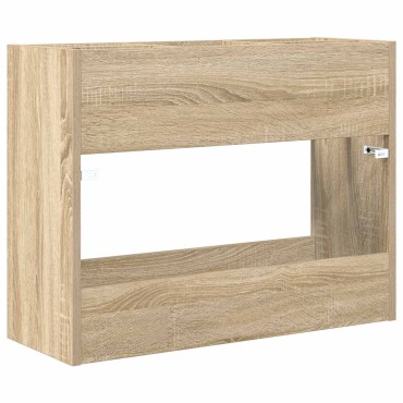 vidaXL Σχέδιο & βάση αποθήκευσης Δρύς Sonoma 65 x 24 x 50 εκ