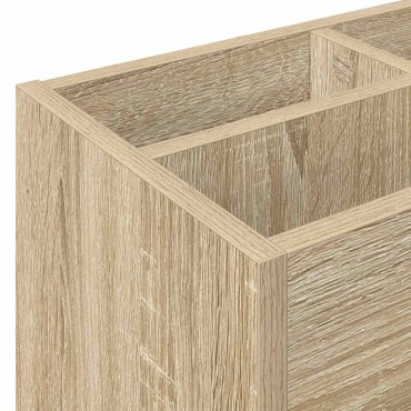 vidaXL Σχέδιο & βάση αποθήκευσης Δρύς Sonoma 65 x 24 x 50 εκ