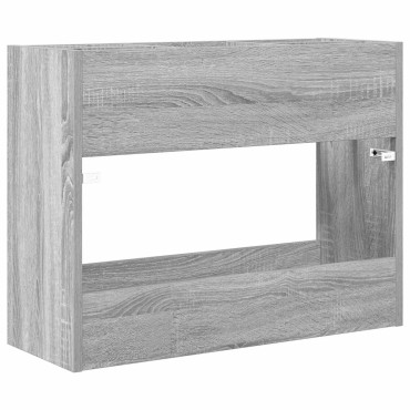 vidaXL Σχέδιο & βάση αποθήκευσης Γκρίζο Σονομα 65 x 24 x 50 εκ