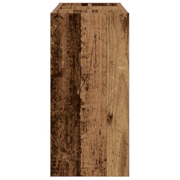 vidaXL Σχέδιο & βάση αποθήκευσης Παλιό ξύλο 65 x 24 x 50 εκ