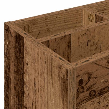 vidaXL Σχέδιο & βάση αποθήκευσης Παλιό ξύλο 65 x 24 x 50 εκ