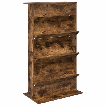 vidaXL Ράφι Περιοδικών Καπνιστό Δρύς 70x41x126cm