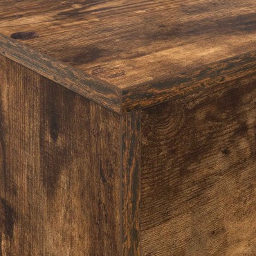 vidaXL Ράφι Περιοδικών Καπνιστό Δρύς 70x41x126cm