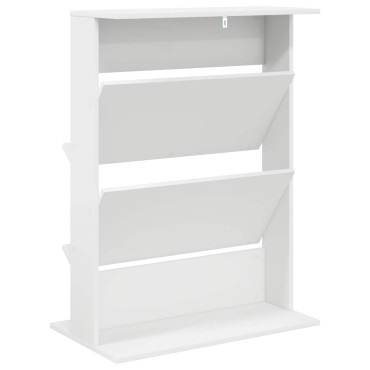 vidaXL Ράφι Περιοδικών Λευκό 70x41x96cm Επεξεργασμένο Ξύλο