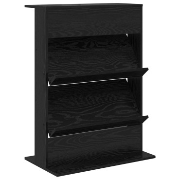 vidaXL Ράφι Περιοδικών Μαύρη Οξυά 70x41x96cm Επεξεργασμένο Ξύλο