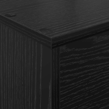 vidaXL Ράφι Περιοδικών Μαύρη Οξυά 70x41x96cm Επεξεργασμένο Ξύλο