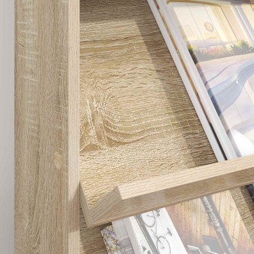 vidaXL Ράφι Περιοδικών Δρύς Sonoma 70x41x96cm Επεξεργασμένο Ξύλο