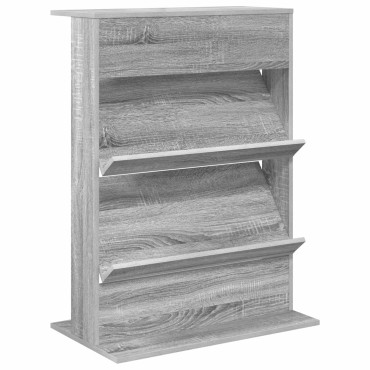 vidaXL Ράφι Περιοδικών Γκρίζο Σονομα 70x41x96cm
