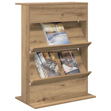 vidaXL Ράφι Περιοδικών Artisan Oak 70x41x96cm Επεξεργασμένο Ξύλο