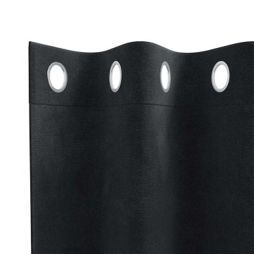 vidaXL Κουρτίνες συσκότισης 2 τμχ. Μαύρο 140x140cm Βελούδο